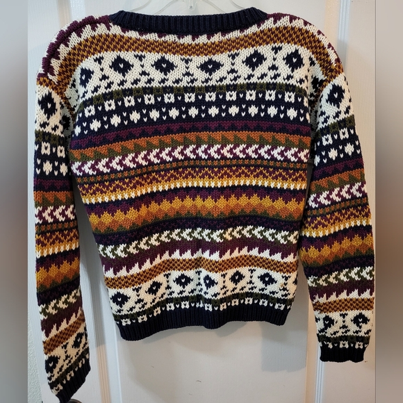 Elite Petite Cardigan Sweater Sz S Fall Shoulder Pads - Picture 7 of 7